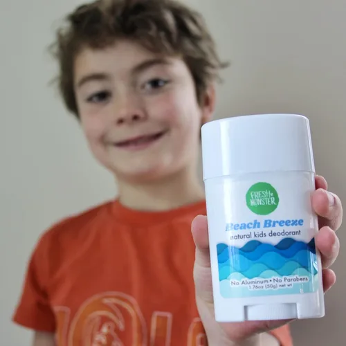 Miniatura 3 de Fresh Monster Desodorante Natural para Niños y Adolescentes Sin Aluminio, Sin Parabenos e Hipoalergénico Testado por Dermatólogos Protección