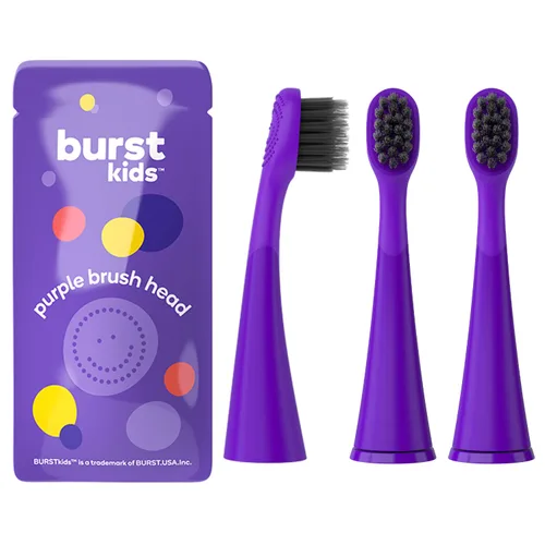 Miniatura 7 de BURST Cabezales de repuesto originales para cepillo de dientes eléctrico para niños (espuma de mar verde azulado/paquete de 3) Ajuste perfecto