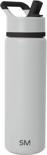 Miniatura 34 de Simple Modern botella de agua reutilizable con tapa con pajilla, de acero inoxidable con aislamiento al vacío, para gimnasio, viajes y deportes