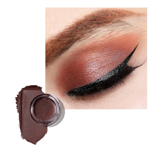 Miniatura 52 de Oulac Sombra de ojos en crema con brillo también para iluminador Sombra de ojos mezclable Resistente al agua y de larga duración con fórmula Pureza