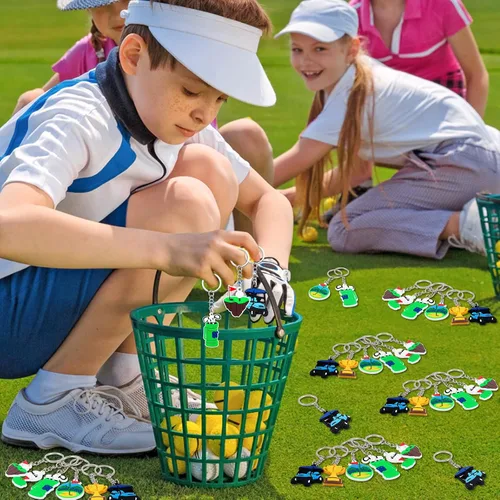 Miniatura 2 de Taiyin 36 llaveros de fiesta de golf, regalos de fiesta de golf, decoraciones de fiesta de golf para fiesta temática de golf, suministros de fiesta
