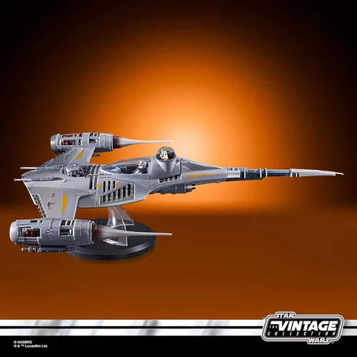 Miniatura 9 de Star Wars The Vintage Collection The Mandalorian's N-1 Starfighter, The Mandalorian - Vehículo y figuras de acción de 3.75 pulgadas, para edades