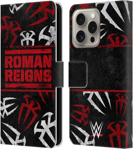 Miniatura 10 de Head Case Designs Officially Licensed WWE Distressed Logo Roman Reigns Leather Wallet Case Compatible with Apple iPhone 11