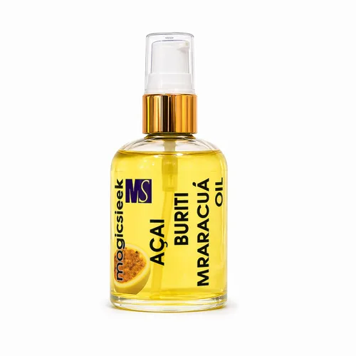 Miniatura 6 de Magic Sleek Acai Oil 2.0 fl oz Suero para el cabello Aceite de maracuja y buriti Hidratante y nutritivo Control del encrespamiento