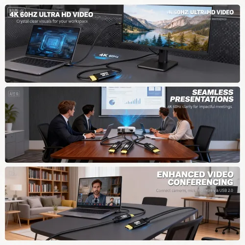 Miniatura 2 de Cable USB C a C de 15 pies, 100 W 4K60HZ tipo C GEN2x2 (datos USB 3.1), salida de video USB C de USB3.2/USB4.0 carga rápida y sincronización