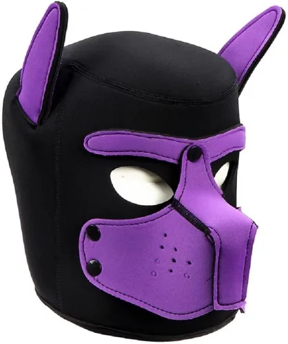 Miniatura 8 de Bozal de neopreno para cachorro, capucha para perro, máscara de juego