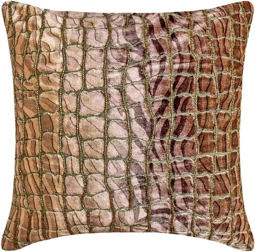 Miniatura 24 de The HomeCentric Fundas de almohada, fundas de cojín decorativas marrones para sofá de 16 x 16 pulgadas (15.7 x 15.7 in), cojines jacquard, 7. Marrón