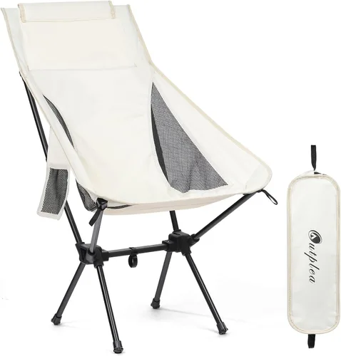 Miniatura 13 de Silla de camping portátil plegable, silla de senderismo ligera y compacta, silla de playa para adultos, azul