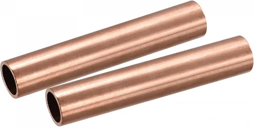 Miniatura 14 de uxcell Tubo redondo de cobre 0.354 in OD 0.059 in espesor de pared 3.937 in longitud tubería 2 piezas