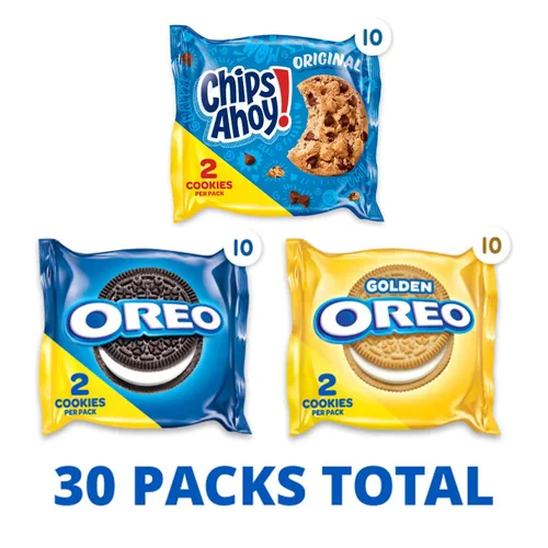 Miniatura 4 de NABISCO Sweet Treats - Paquete variado de galletas OREO, Variedad de galletas Nabisco Sweet Treat, 30