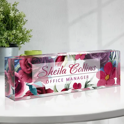 Miniatura 35 de Placa de nombre personalizada para escritorio, regalos de agradecimiento para empleados, placa de nombre de escritorio acrílica personalizada