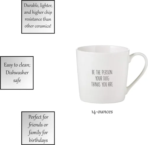 Miniatura 3 de Santa Barbara Design Studio SIPS Drinkware - Taza de café, 14 onzas, Be The Person