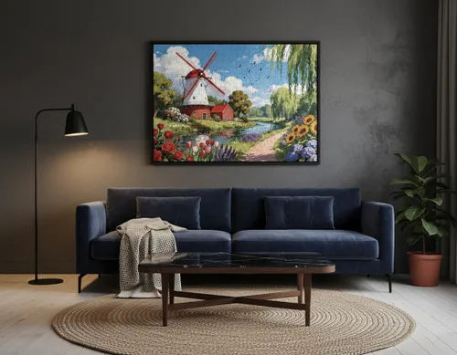 Miniatura 4 de Rompecabezas de 1000 piezas para adultos, serie estaciones, hermoso arte natural, juego meditativo para aliviar el estrés, grande de 28 x 20
