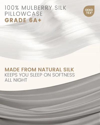 Miniatura 2 de THXSILK Juego de 2 fundas de almohada de seda de morera para cabello y piel, 100% seda de morera con cremallera oculta, fundas de almohada de seda