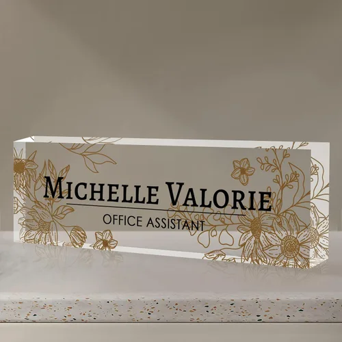 Miniatura 7 de Placa de identificación para escritorio, placa de nombre de escritorio personalizada, accesorios de escritorio de oficina acrílicos, regalos