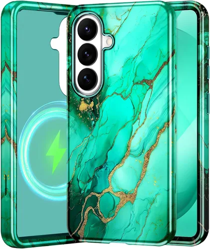 Miniatura 20 de Btscase para Samsung Galaxy S25, [Probado contra caídas de grado militar] Funda protectora de diseño de patrón de mármol, resistente, delgada