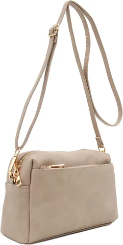Miniatura 114 de FashionPuzzle Triple Zip Small Crossbody Bag