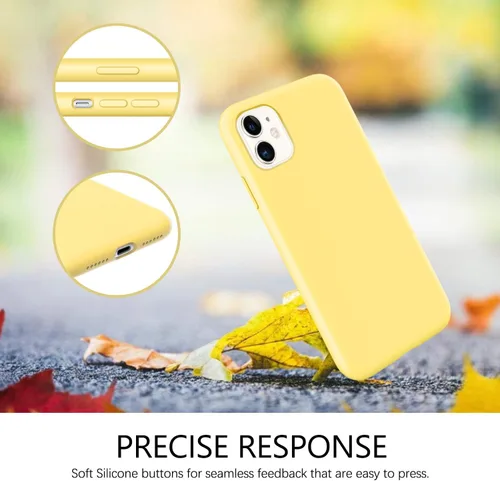 Miniatura 433 de GUAGUA Funda compatible con iPhone 17 Pro Max de 6.9 pulgadas, silicona líquida, goma de gel suave, delgada, forro de microfibra delgada
