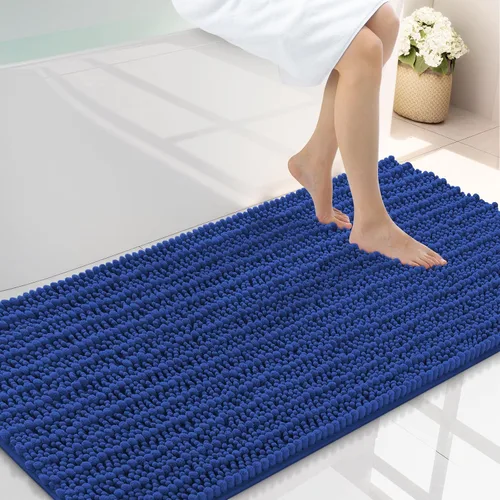 Miniatura 237 de Smiry Alfombras de Baño 24x16 pulgadas, Alfombras de Baño de Chenilla Extra Suaves y Absorbentes, Respaldo de Goma Antideslizante, Lavable a Máquina