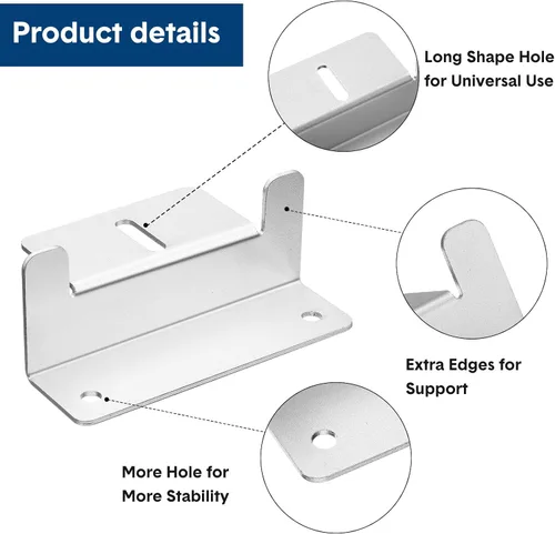 Miniatura 3 de Konohan Juego de 10 soportes de montaje para panel solar, soporte Z de aluminio, kit de soportes de montaje de panel solar con tuercas y pernos