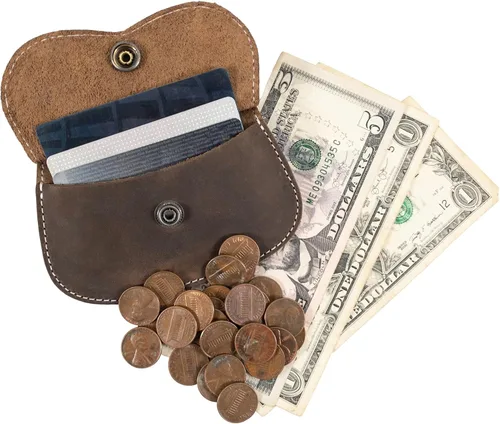 Miniatura 54 de Hide & Drink, Cartera en forma de gato, bolsa para monedas, soporte para dinero, accesorio de viaje, cuero de grano completo, hecho a mano, Negro