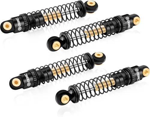Miniatura 7 de OGRC Amortiguadores de Aluminio Delanteros y Traseros Amortiguadores RC para Axial SCX24 C10 JLU Deadbolt Gladiator Bronco Piezas de Mejora (Negro)