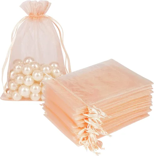 Miniatura 19 de HRX Package Bolsas de organza de 4 x 6 pulgadas, 100 unidades, bolsas de malla para joyas, bolsas de regalo con cordón para dulces, bolsitas
