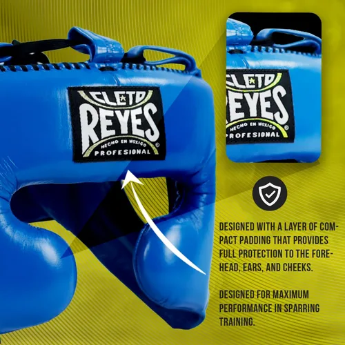 Miniatura 4 de CLETO REYES Casco de boxeo con protección para las mejillas para hombres y mujeres, protector de cabeza protector de la cara, para sparring y pelea