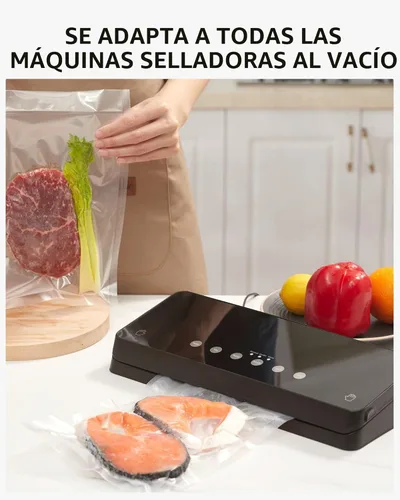Miniatura 7 de Syntus Bolsas Selladoras al Vacío, 150 Galón 11" x 16" y Cuarto 8" x 12" y Pinta 6" x 10" Bolsa Precortada de Grado Comercial, Bolsas de Vacío