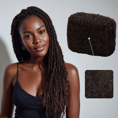 Miniatura 10 de IUC Afro Kinkys - Paquete de cabello humano a granel (12 pulgadas, 1.76 onzas, rubio, #613) 4C afro rizado 100% cabello humano, ideal para trenzar