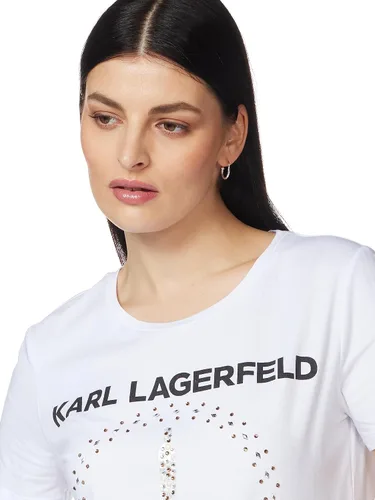 Miniatura 2 de Karl Lagerfeld Paris Women's Short Sleeve Sequin Eiffel Tower Tee