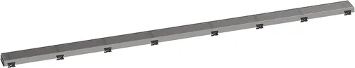 Miniatura 11 de hansgrohe RainDrain Match Boardwalk - Drenaje de ducha lineal para 27 5/8 pulgadas, con marco de altura ajustable en acero inoxidable cepillado