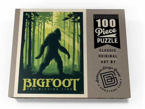 Miniatura 4 de MyPuzzle Bigfoot: The Missing Link, póster vintage, rompecabezas de 100 piezas para adultos