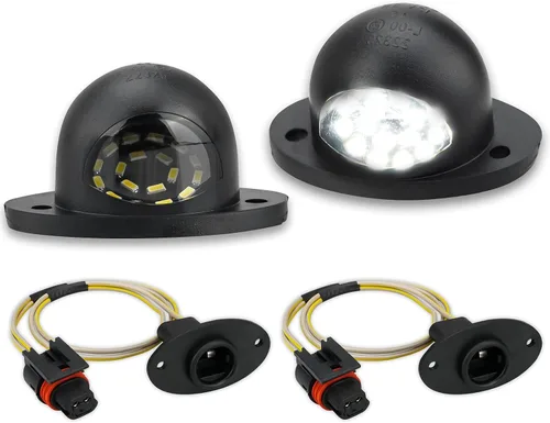 Miniatura 10 de Juego de luces de matrícula Bestview, lámpara LED para etiqueta trasera del parachoques con enchufe, cableado, carcasa de montaje para 1994 1995