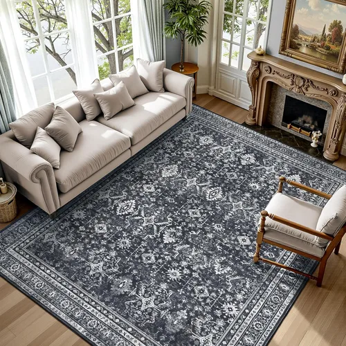 Miniatura 25 de Lofus Alfombra de pasillo de 2 x 10 pies para pasillos, alfombra verde lavable con parte trasera de goma antideslizante, alfombra suave de pelo bajo