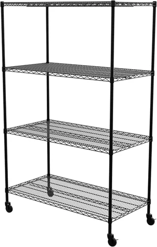 Miniatura 16 de SafeRacks - Estantes de almacenamiento certificados NSF, zinc, unidad de alambre de acero resistente con pies ajustables, estante para garaje