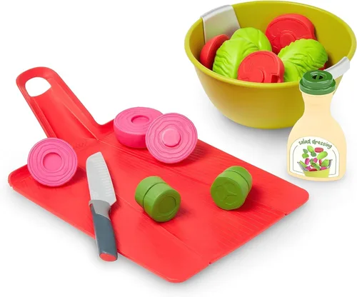 Casdon Joseph Joseph Toys Chop2Pot - Juego de cocina súper seguro para niños con tabla de cortar plegable y comida de juego para picar - Para niños