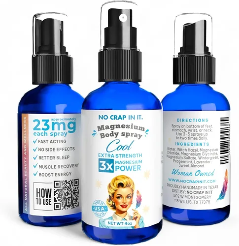 Miniatura 8 de No Crap In It Spray de magnesio, triple acción. Tu camino al bienestar. Alivio inmediato con nuestro exclusivo spray de mezcla de glicinato