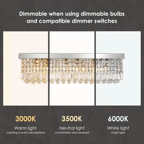 Miniatura 8 de Araña rectangular, con gotas de cristal, de Siljoy, iluminación moderna, montaje empotrado en el cielorraso, aplique de luz, Blanco, 150.00watts