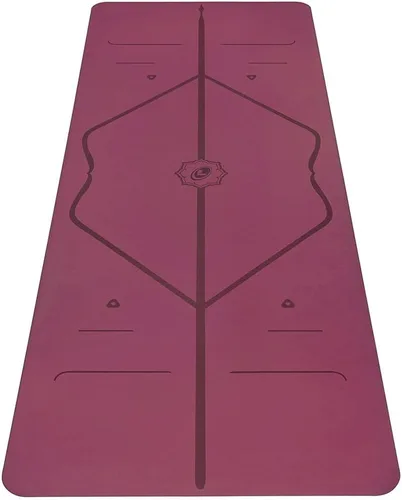 Liforme Esterilla de yoga original – Bolsa de yoga gratuita incluida – Sistema de alineación patentado, agarre guerrero, antideslizante, ecológico,