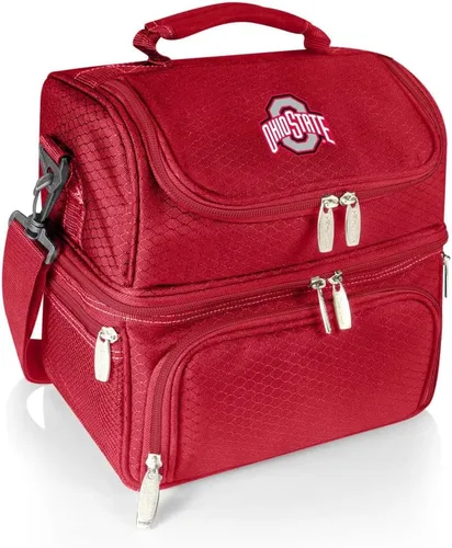 Miniatura 23 de PICNIC TIME NCAA Nebraska Cornhuskers Pranzo - Lonchera aislada con juego de pícnic, bolsa enfriadora para el almuerzo Negro