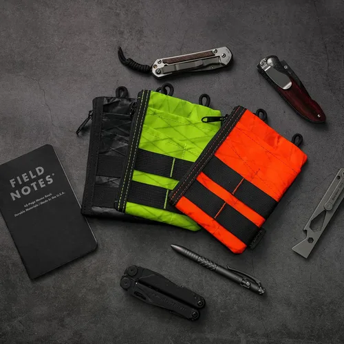 Miniatura 8 de VIPERADE VE18 EDC Bolsa, Organizador de Bolsillo para Hombres, Organizador de Bolsillo EDC, 3 Ranuras con 2 Bolsillos con Cremallera, Bolsa