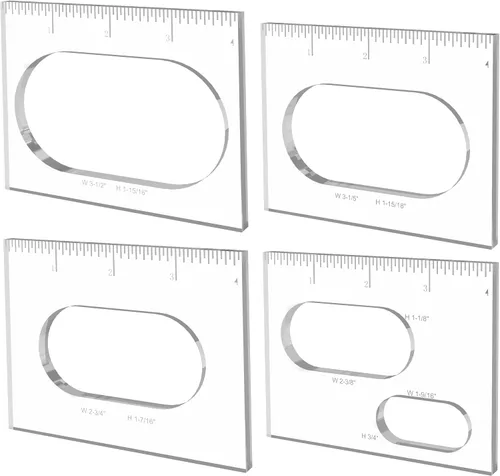 Miniatura 10 de 3 plantillas de enrutador para carpintería, plantilla de enrutador y kit de plantillas con incrustaciones de pajarita