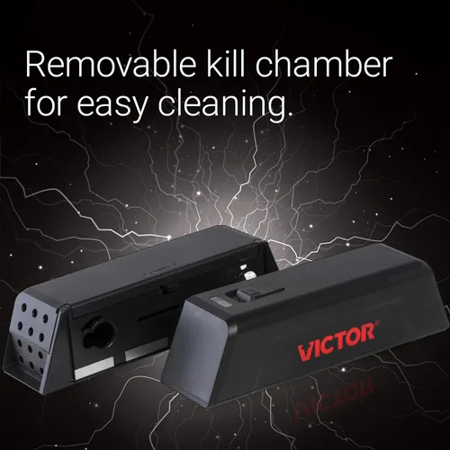 Miniatura 7 de Victor M250S Trampa electrónica humana para ratones para interiores, Trampa eléctrica sin tocar, sin ver, muerte instantánea, 4 trampas