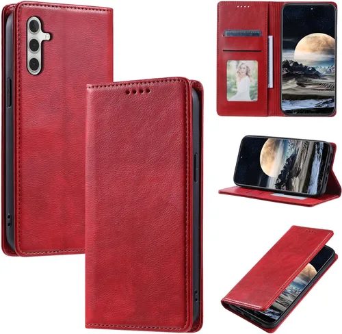 Miniatura 35 de Funda de cuero compatible con Google Pixel 7, compatible con Google Pixel 7 5G GVU6C GQML3 Flip Folio PU Funda de cuero negro