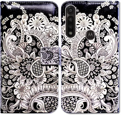 Miniatura 29 de Bcov Funda para Moto G Power 2020, Motorola G Power, funda de piel con tapa y soporte para ranura para tarjeta y soporte para Motorola Moto G Power