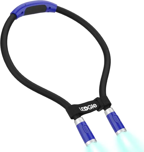 Ledgle Luz LED para libros, recargable, 5 luces LED con clip de enganche para lectura, luz para viajes, iluminación de tareas, 375 lux, 2 niveles de