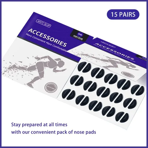 Miniatura 8 de Almohadillas de nariz antideslizantes para lentes de cámara de aire, cojines adhesivos de silicona suave, 30 almohadillas nasales para anteojos