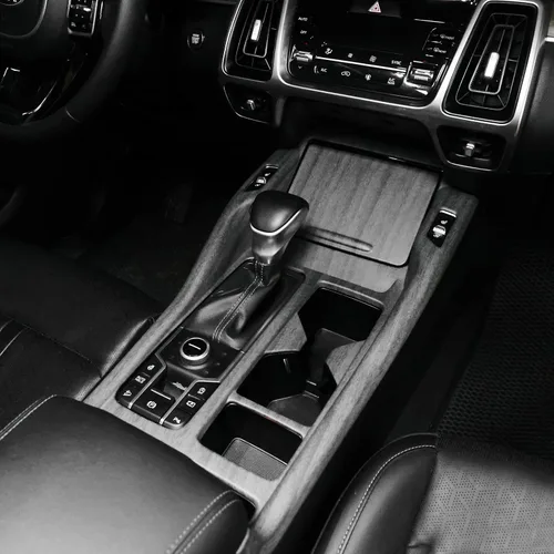 Miniatura 8 de YOUTOOCAR 2PCS Cubiertas de Panel de Palanca de Cambios Trim Compatibles con Kia Sorento 2021-2025 Accesorios (Patrón de Fibra de Carbono)