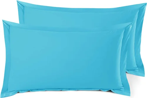 Miniatura 127 de Nestl Juego de 2 fundas tipo sham de almohada suaves - Fundas de almohada de microfibra de doble cepillado - Fundas de almohada de cama premium